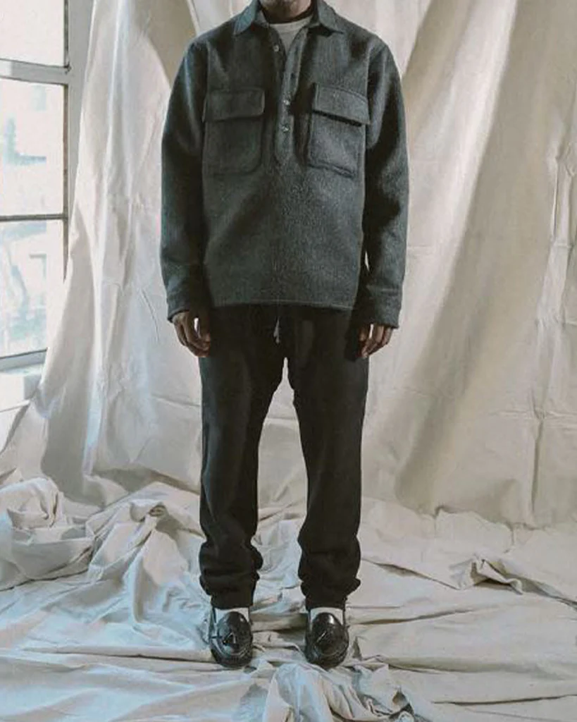 MELTON POPOVER SHIRT view 3