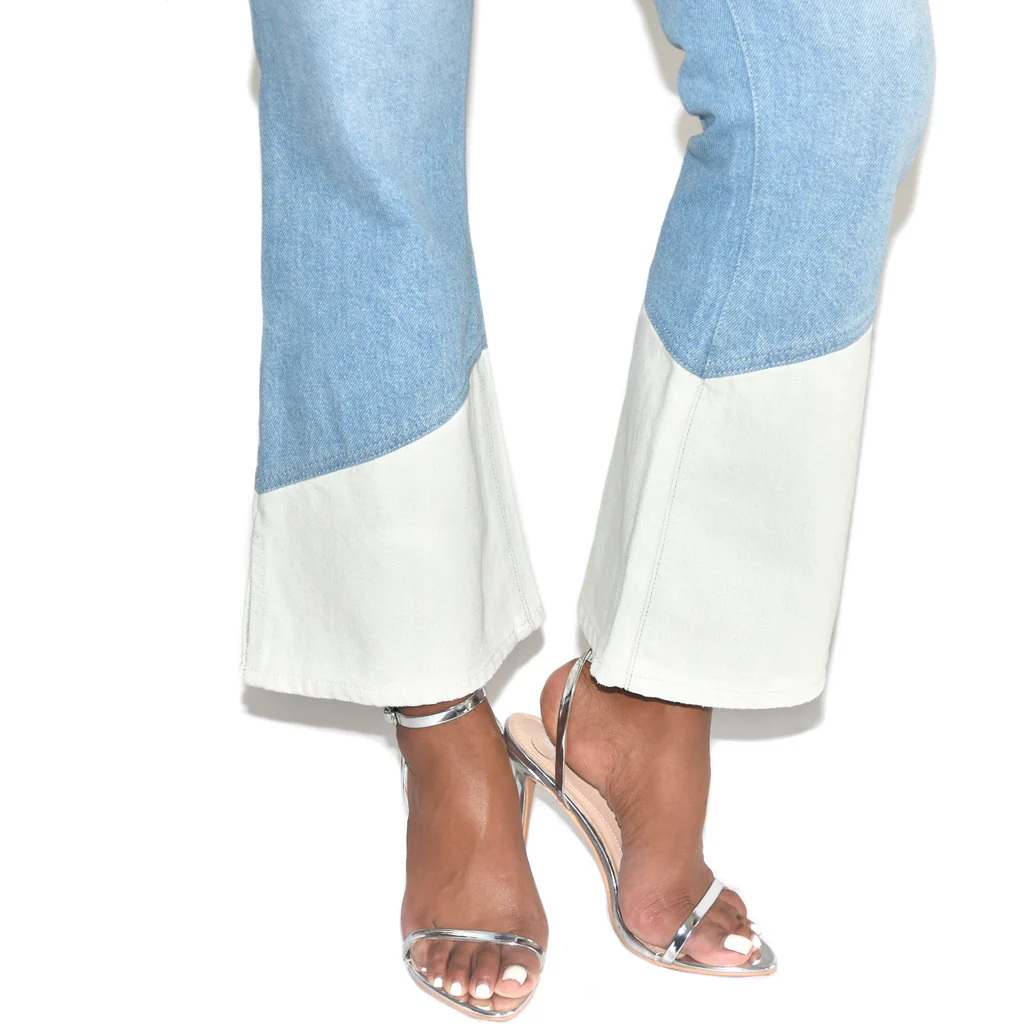 Kick Fit Crop Flare Denim view 2