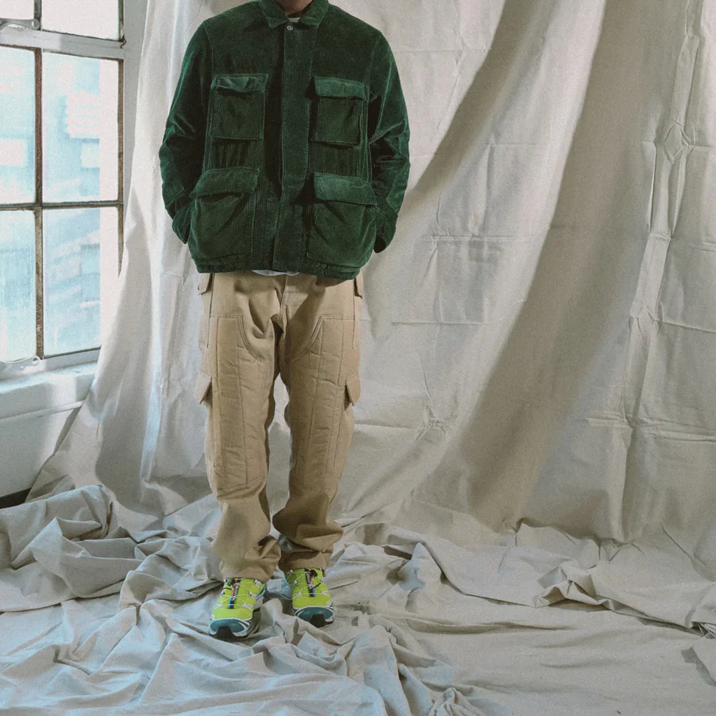 PADDED DOUBLE CARGO PANTS view 4