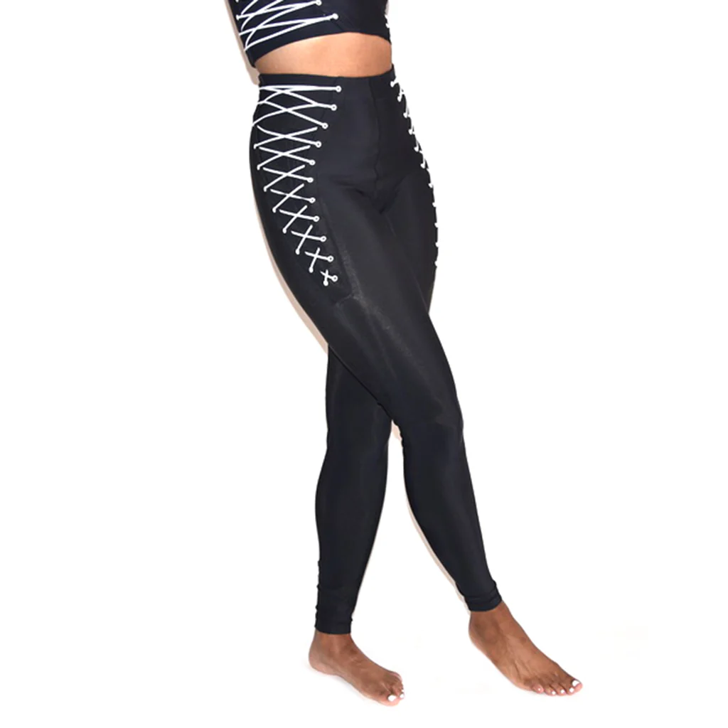 Side Lace Up Leggings