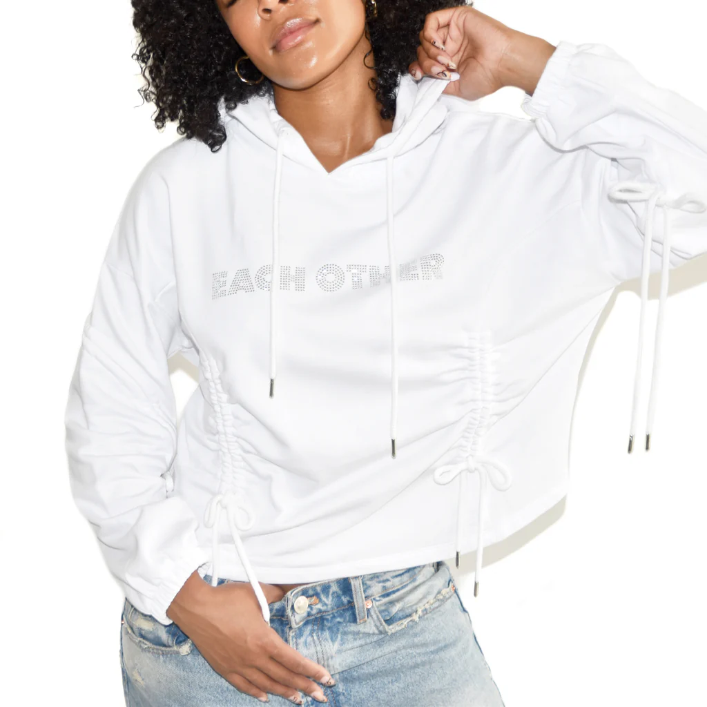 Diamond Logo Hoodie White