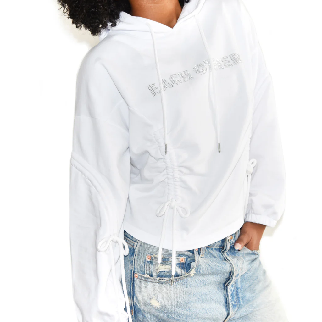 Diamond Logo Hoodie White view 2