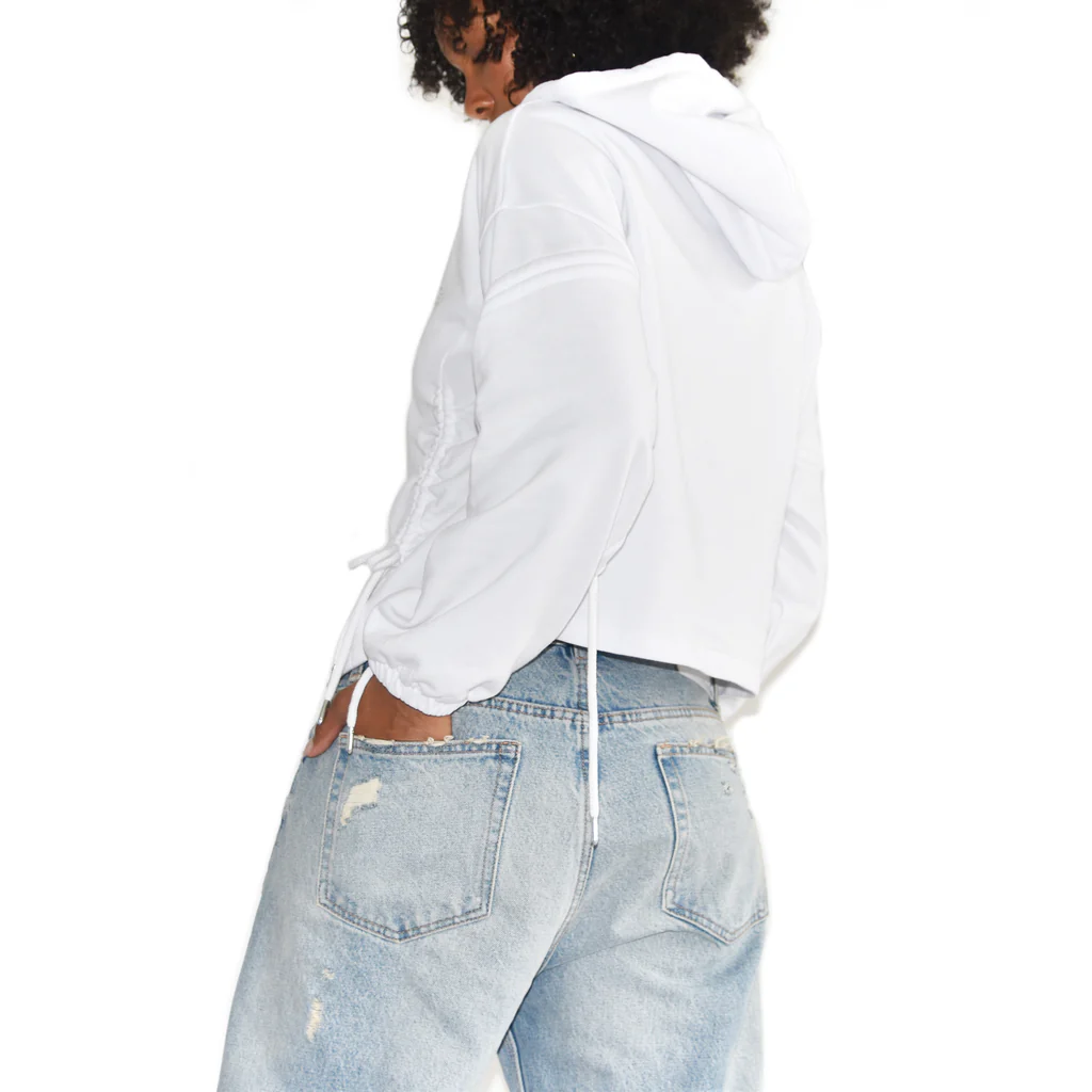 Diamond Logo Hoodie White view 3